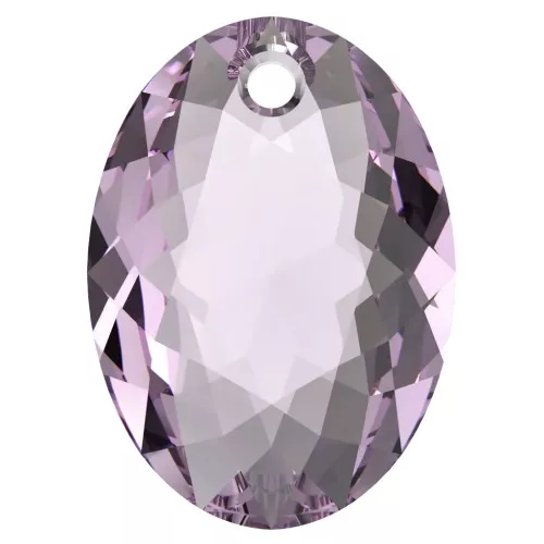 9mm PureCrystal 6438 Elliptic Cut Pendant - Light Amethyst x1