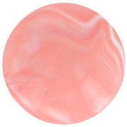 14mm Round opaque resin cabochon - Marbled coral x1|raw }}
