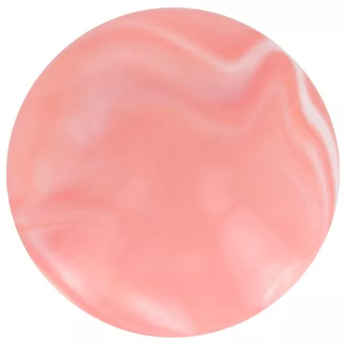 14 mm round cabochon in opaque resin - Marbled coral x1