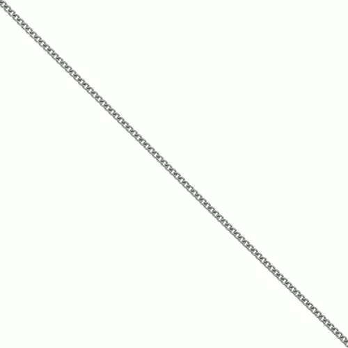 2mm 925 Sterling Silver Curbed Chain - black rhodium x50cm