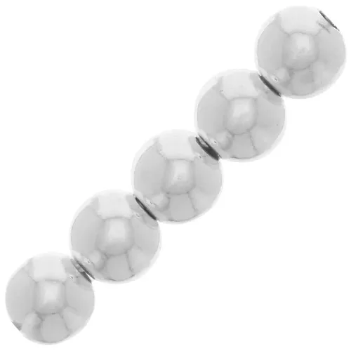 3mm 925 Sterling silver round beads with 1mm hole x50