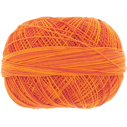 Lizbeth cotton yarn size 20 - Orange Crush n°183 x192m