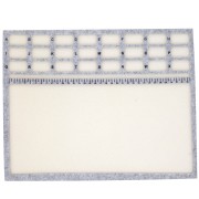 35.5x28cm Beading mat with 24 spaces - Grey - Beige x1|raw }}