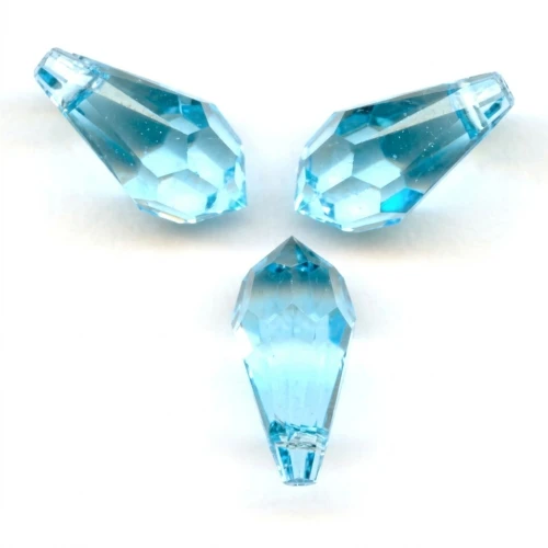 Drops PureCrystal 6000 Aquamarine 11x5.5mm x8