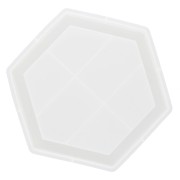 17x15 cm hexagonal silicone cup mold x1