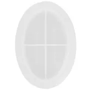 15x10.5x2.6cm Silicone mold for oval soap dish  x1