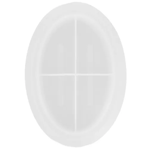 15x10.5x2.6cm Silicone mold for oval soap dish  x1