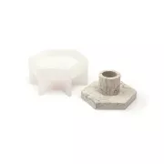 10x5x8.2cm Silicone mold for candle holder - Jesmonite x1