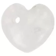 10mm gemstone heart Sequin - Moonstone x1