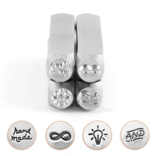 Set of 4 ImpressArt stamps - 6 mm - Symbols x1