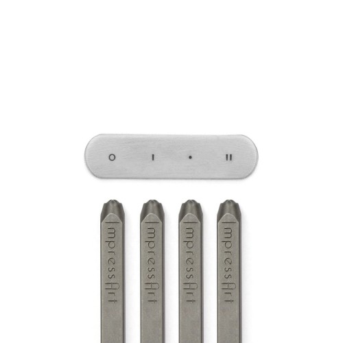 Set of 4 ImpressArt stamps - 1 mm - Longitude and Latitude x1