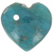 10mm gemstone heart Sequin - Apatite x1
