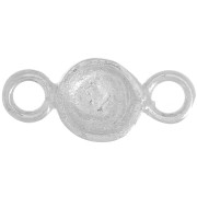 925 Sterling Silver Round setting for 4mm cabochon x1