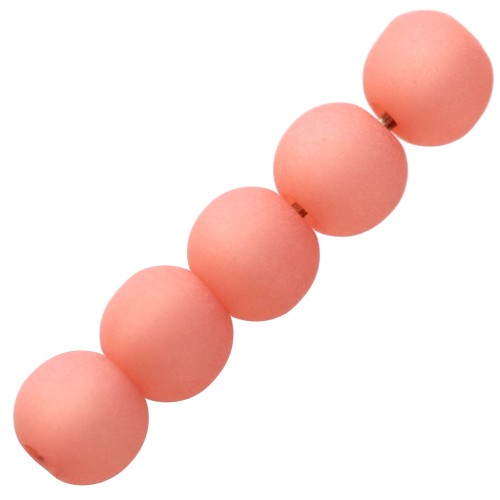 4mm Polaris round beads - Padparadscha x20