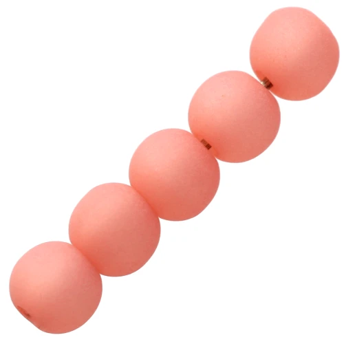 4mm Polaris round beads - Padparadscha x20