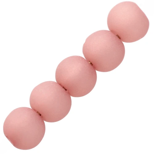4mm Polaris round beads - Antique Pink x20
