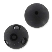 Polaris Round half-drilled rhinestones 8mm Jet x1|raw }}