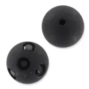 Polaris Round half-drilled rhinestones 8mm Jet x1