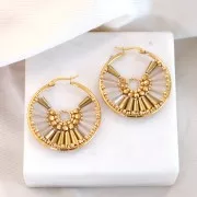 8x4mm Faceted glass cone beads - Opaque Red x25