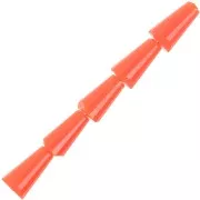 8x4mm Faceted glass cone beads - Opaque Hyacinth x25