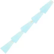 8x4mm Faceted glass cone beads - Sky Blue x25