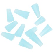 8x4mm Faceted glass cone beads - Sky Blue x25