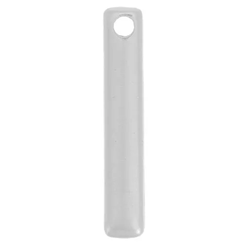 18x3mm Bar charms - Antique fine silver plated x4