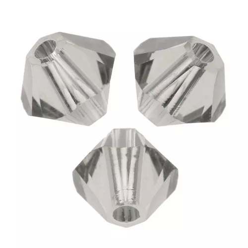 PureCrystal 5328 Crystal Bicones 3mm Black Diamond x50