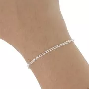 2.7mm Cable mesh chain - Silver Tone x50cm