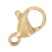 9mm 316L stainless steel lobster clasp - Made in Europe - Gold x1