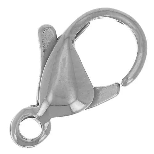 12mm 316L stainless steel lobster clasp - Made in Europe x1