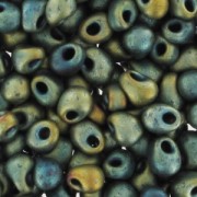 Miyuki Fringe beads 2.8 mm DP28-2008 - Mat Met Patina Iris x8g