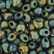 Miyuki Fringe beads 2.8 mm DP28-2008 - Mat Met Patina Iris x8g