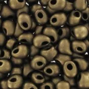 Miyuki Fringe beads 3.4mm DP28-2006 - Mat Met Dark Bronze x8g