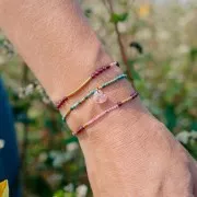 25x2 mm ribbed curved tube bead - 304L gold-plated stainless steel x1