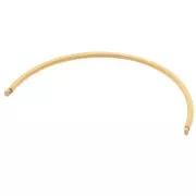 Half-link spacer for bracelet, 62x2 mm - Gold-plated 304L stainless steel x1