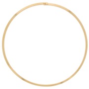 Rigid flat torque choker 14 cm - 304L Gold stainless steel x1