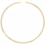 Rigid flat torque choker 14 cm - 304L Gold stainless steel x1