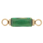 13x3mm 316L stainless steel Rectangular spacer zirconium oxide - Green - Gold x1|raw }}