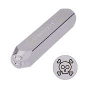 6mm metal stamp - Skull and crossbones x1|raw }}