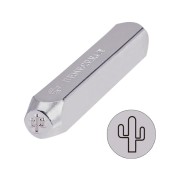 6mm metal stamp - Cactus x1