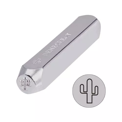 6mm metal stamp - Cactus x1