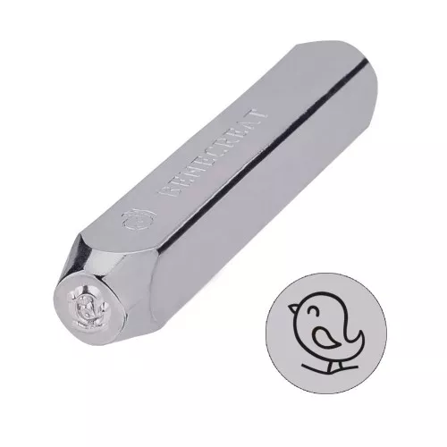 6mm metal stamp - Bird x1