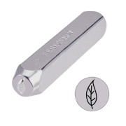 6mm metal stamp - Leaf x1