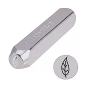 6mm metal stamp - Leaf x1