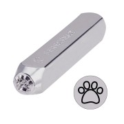 6mm metal stamp - Dog paw x1|raw }}