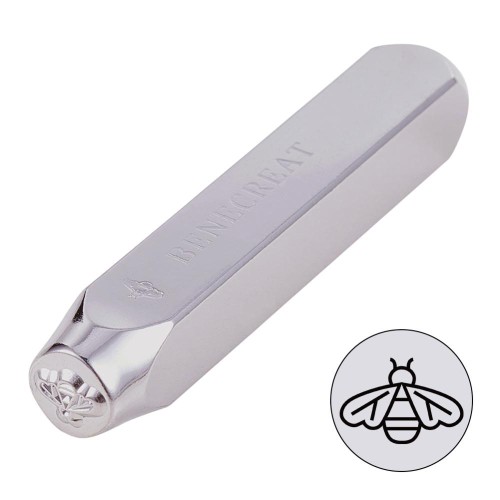 6mm metal stamp - Bee x1