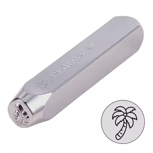 6mm metal stamp - Palm tree x1