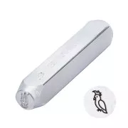 6mm metal stamp - Parrot x1