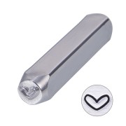 6mm metal stamp - Heart x1|raw }}